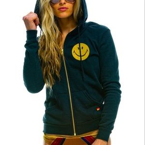 Aviator Nation Rare Smiley face hoodie
